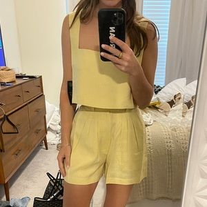 POSSE Pierre shorts and Alice crop top